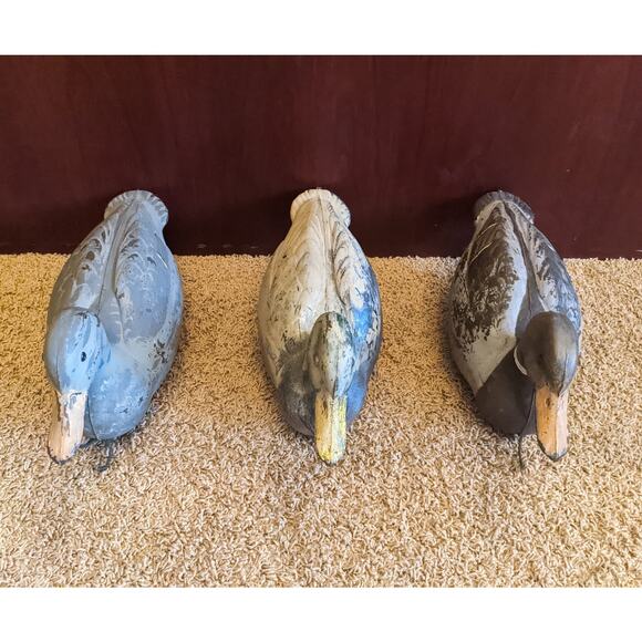 Plastic Duck Decoy Vintage Outdoors Set of 3 - Picture 2 of 10